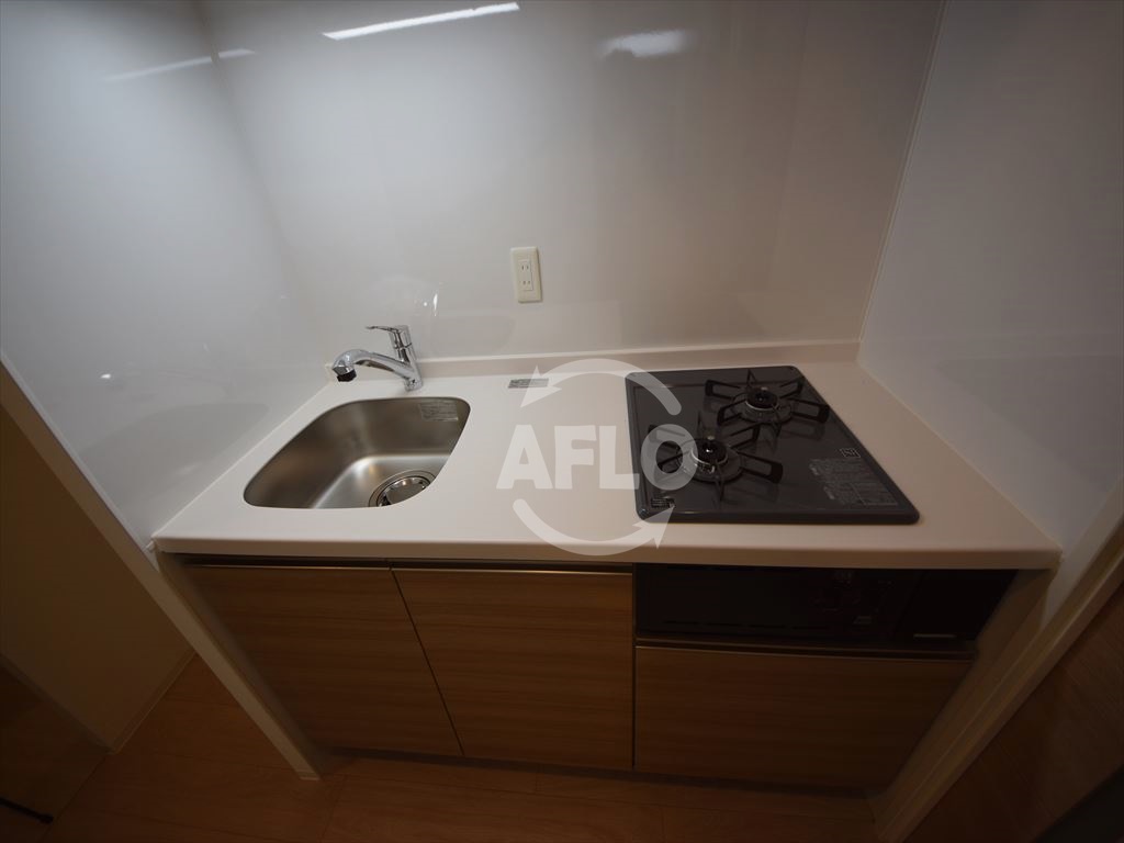 キッチン　アーバネックス北堀江　ガス２口コンロシステムキッチン