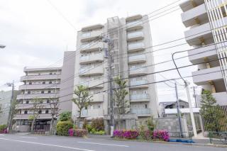 建物外観　鉄筋コンクリート造のがっちりとした建物。