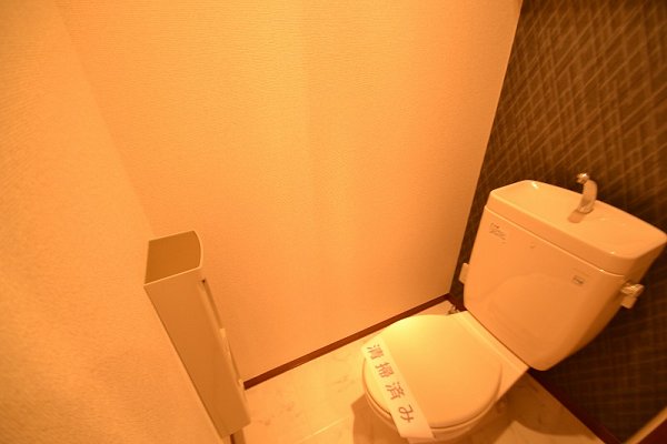 トイレ　アクセントクロスのトイレ