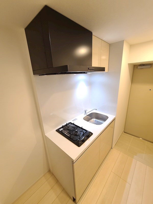 キッチン　2口コンロのシステムキッチン