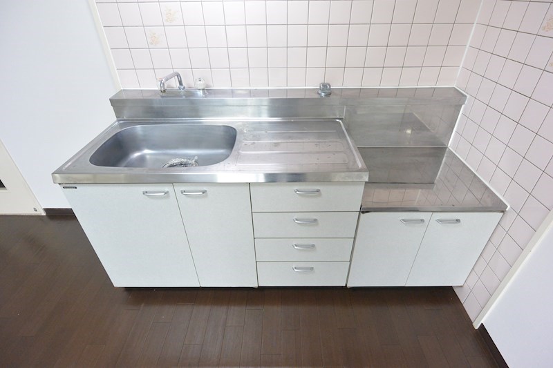 キッチン　2口ガスコンロ設置可能