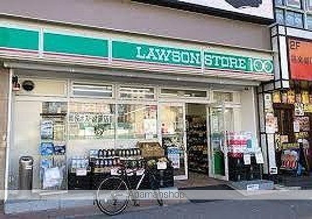 コンビニ　ローソンストア100 大国町駅前店（コンビニ）まで198m