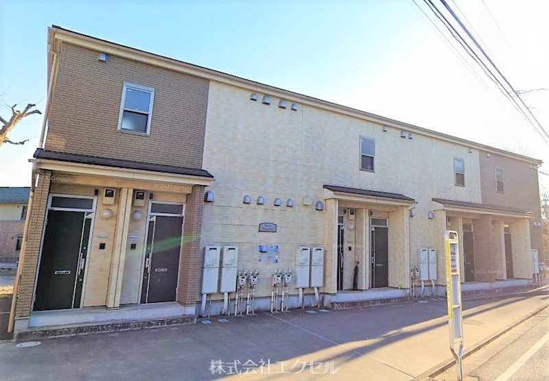 建物外観　駅徒歩圏内、バス停目の前で通勤・通学に便利です。