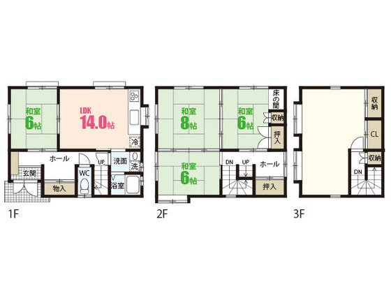 安東4丁目戸建の間取り写真