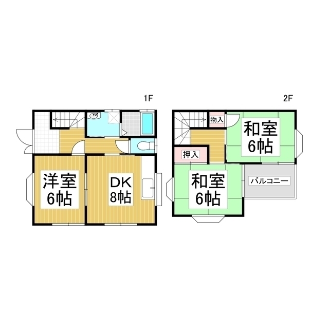 矢崎貸家の間取り写真