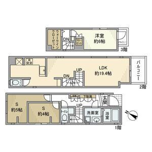 祖師谷戸建の間取り写真