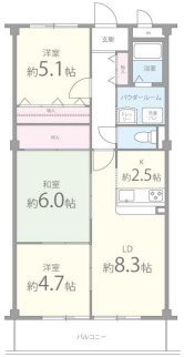 パルトーク山本の間取り写真