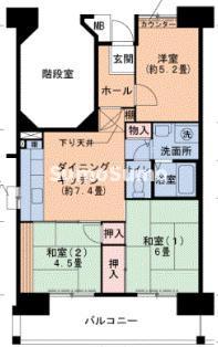 URグリーンヒルズ六甲の間取り写真