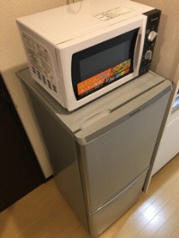 収納　電子レンジ・冷蔵庫