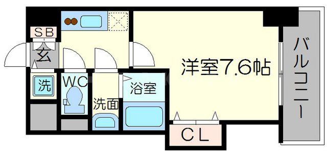 Luxe新大阪IVの間取り写真