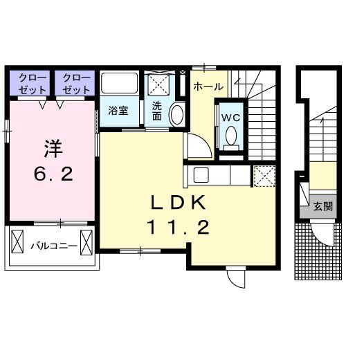 ＪＲ仙山線 北仙台駅 徒歩12分 2階建 新築の間取り写真
