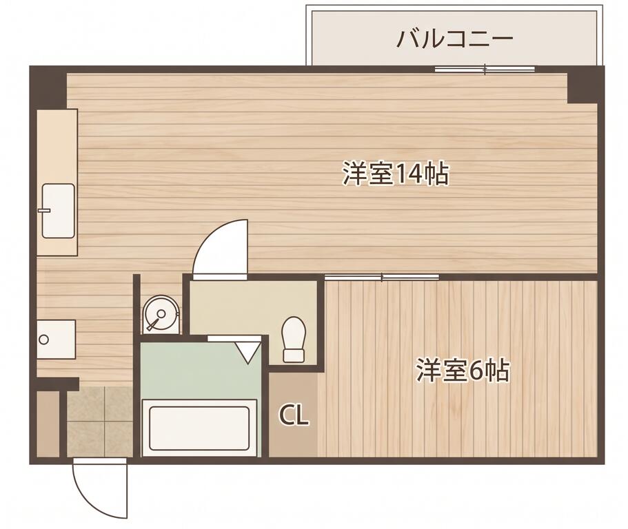 Asul高松Bの間取り写真