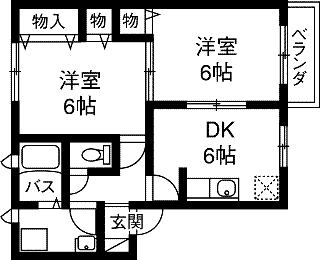 パークシティクレストＢBの間取り