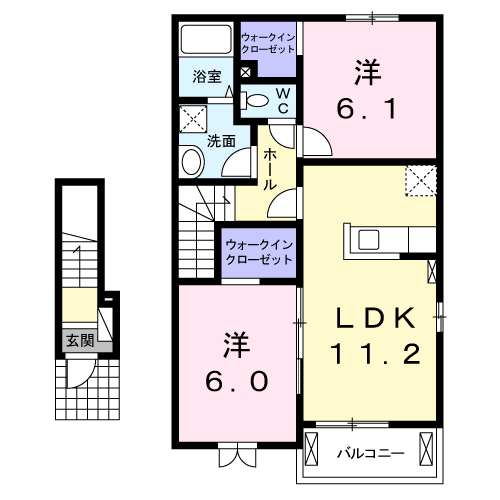 ホワイト　パレスの間取り