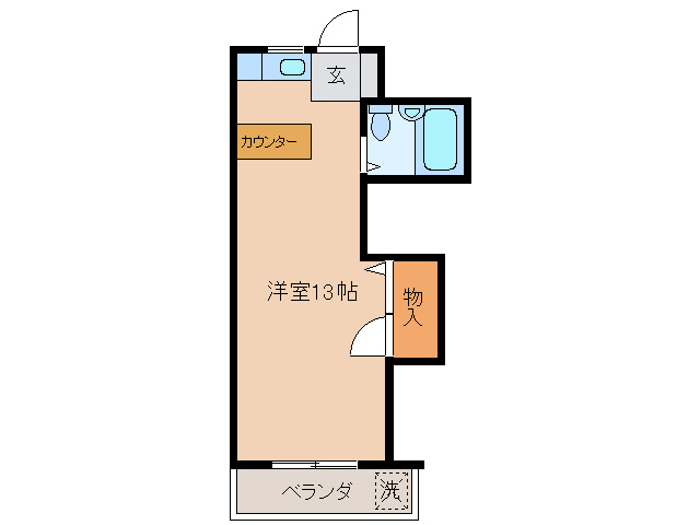 岐阜市菊水町のアパートの間取り