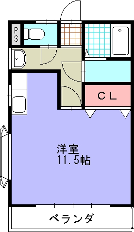 セントラルハウス鳥居Bの間取り