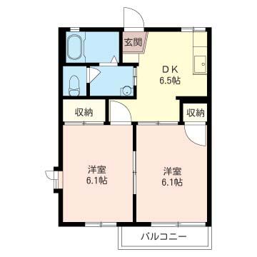 シャルム国分寺台の間取り