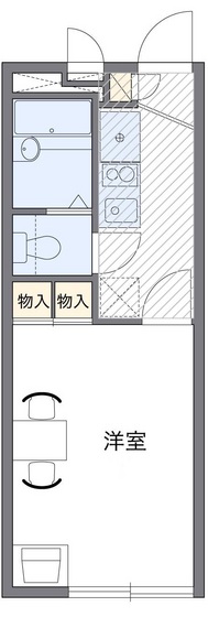 岡山県岡山市北区谷万成１（アパート）の賃貸物件の間取り