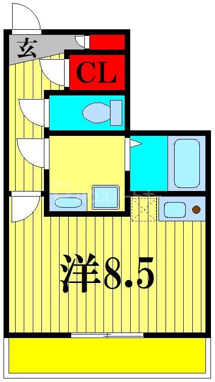千葉県松戸市常盤平５（アパート）の賃貸物件の間取り