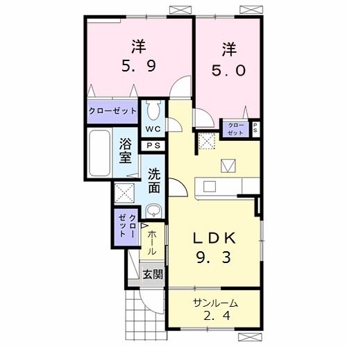 ベストライフ野面IIの間取り