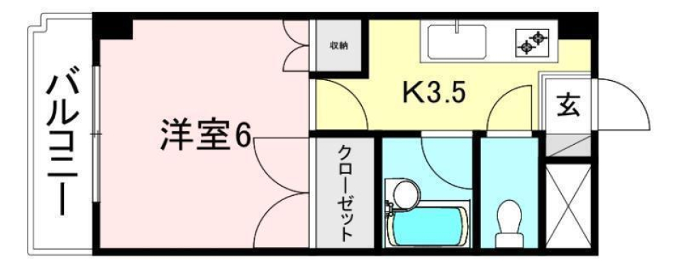 Ｙ’ｓコート福音寺の間取り