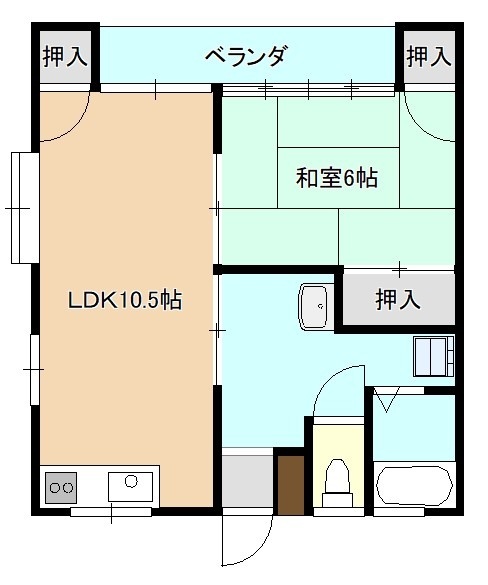 エスポワール野中の間取り