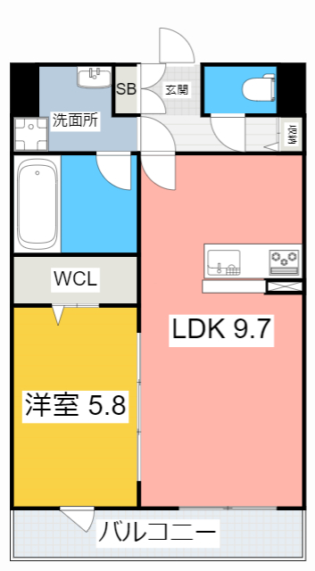 安城市東栄町のアパートの間取り