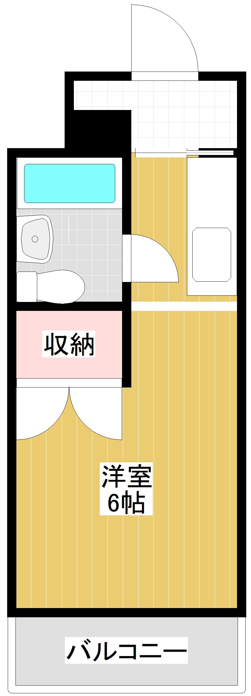 横浜市保土ケ谷区西谷のマンションの間取り