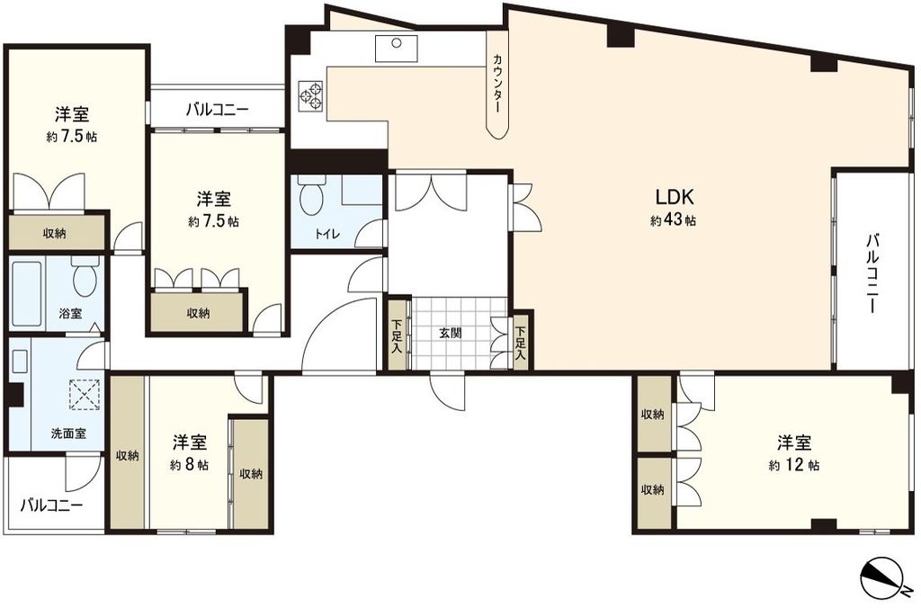 平和メゾンの間取り