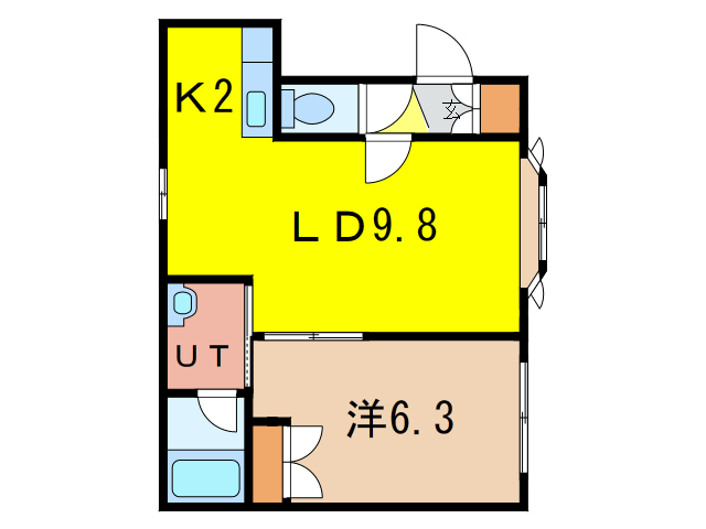 プラダ美瑛IIの間取り