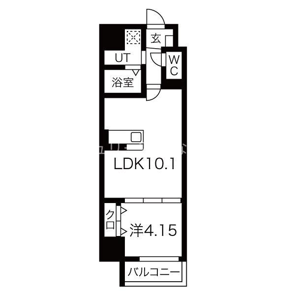 ＦＲＥＥＤＯＭ　ｒｅｓｉｄｅｎｃｅ堺大小路の間取り