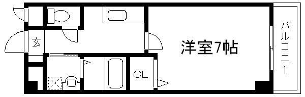 サンパレス21 Cの間取り