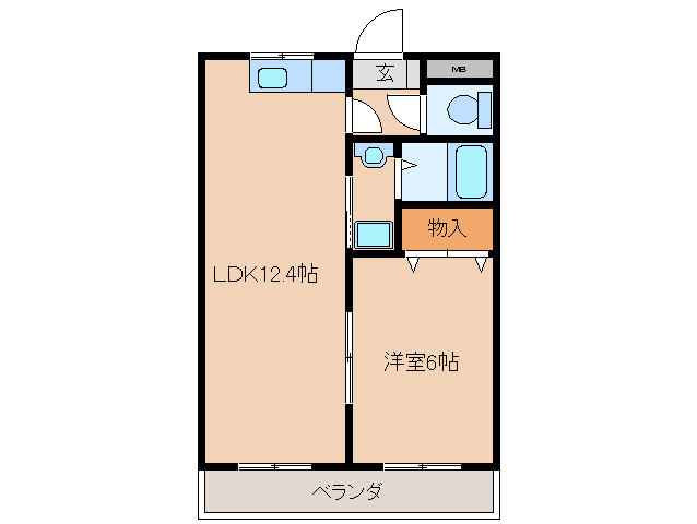 度会郡度会町葛原のアパートの間取り