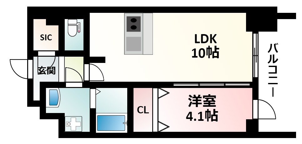 【プレサンス新大阪イオリアの間取り】