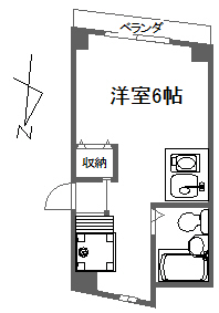 大田区南蒲田のマンションの間取り