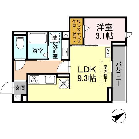 Rue加納本町の間取り