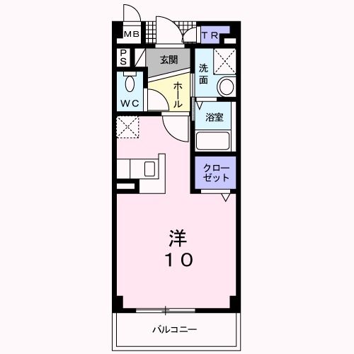 岸和田市三田町のマンションの間取り