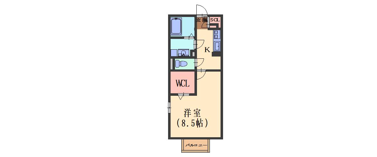 【ＶＩＥＷ ＣＯＵＲＴ　Vの間取り】