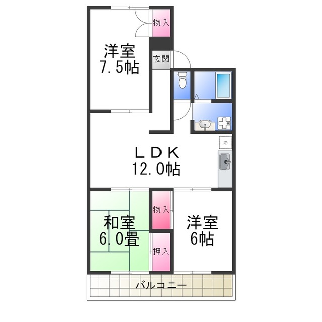 ピュアハイツの間取り