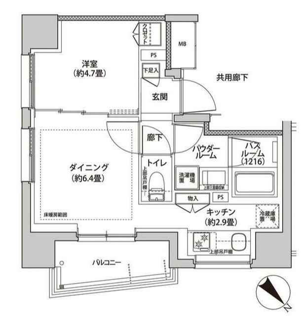 文京区大塚のマンションの間取り