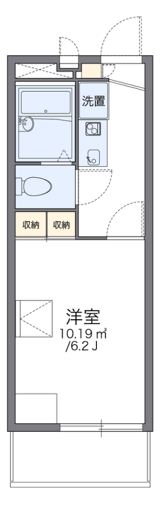 レオパレスＳＫＹ　ＣＯＵＲＴの間取り