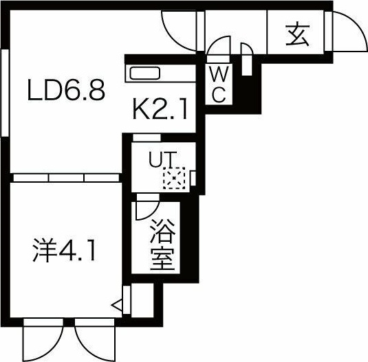 フルール美園の間取り