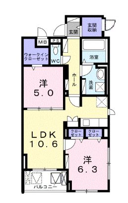 サニーグレイスの間取り