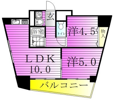 足立区千住のマンションの間取り