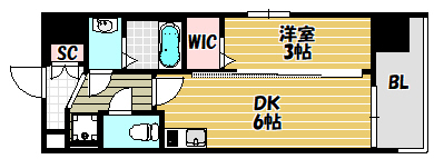 大東市大野のマンションの間取り