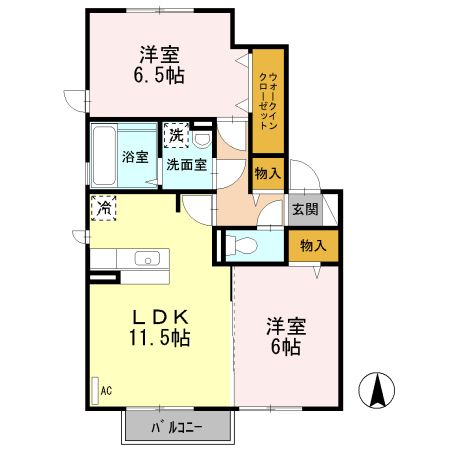 エスポワール　Ｅ棟の間取り