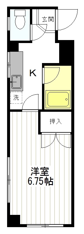 仙台市宮城野区榴岡のマンションの間取り