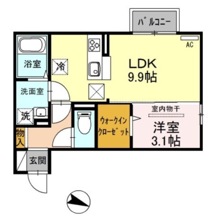 エムアンドエス寺尾の間取り