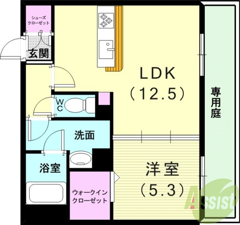 神戸市垂水区桃山台のマンションの間取り