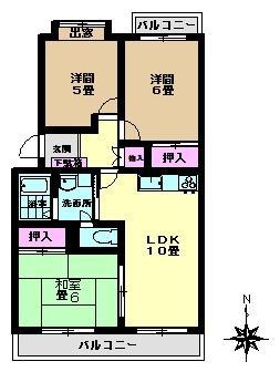 横浜市金沢区瀬戸のマンションの間取り